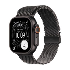 MF1N4QLA.jpg APPLE WATCH ULTRA 3GPS E CELLULAR49MMBLACK TITANIUM CASE WITH BLACK TITANIUM MILANESE LOOP, SMAL