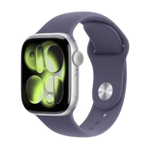 APPLE WATCH SERIES 11GPS E CELLULAR 42MM SILVER ALUMINIUM CASE WITH PURPLE FOG SPORT BAND, S/M