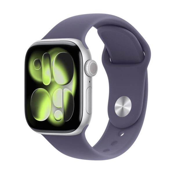MF8H4QLA.jpg APPLE WATCH SERIES 11GPS E CELLULAR 42MM SILVER ALUMINIUM CASE WITH PURPLE FOG SPORT BAND, S/M