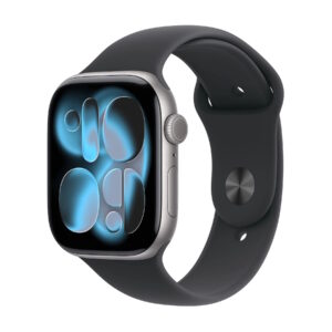 APPLE WATCH SERIES 11GPS E CELLULAR 46MM SPACE GREY ALUMINIUM CASE WITH BLACK SPORT BAND, S/M