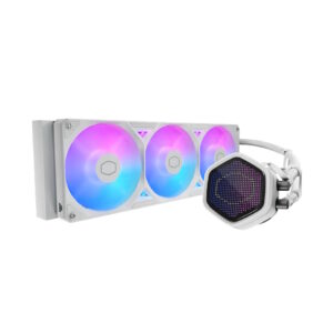 MLXD36MA25SZPW.jpg COOLER MASTER DISSIPATORE A LIQUIDO ATMOS II, 2X120MM ARGB, KIT SCHERMO PIXEL INCL, BIANCO