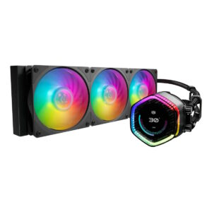 MLYD36MA24PZR1.jpg COOLER MASTER DISSIPATORE A LIQUIDO 3 VENTOLE MOBIUS 120 ARGB SCHERMO LCD PERS DA 2.1 POLLICI
