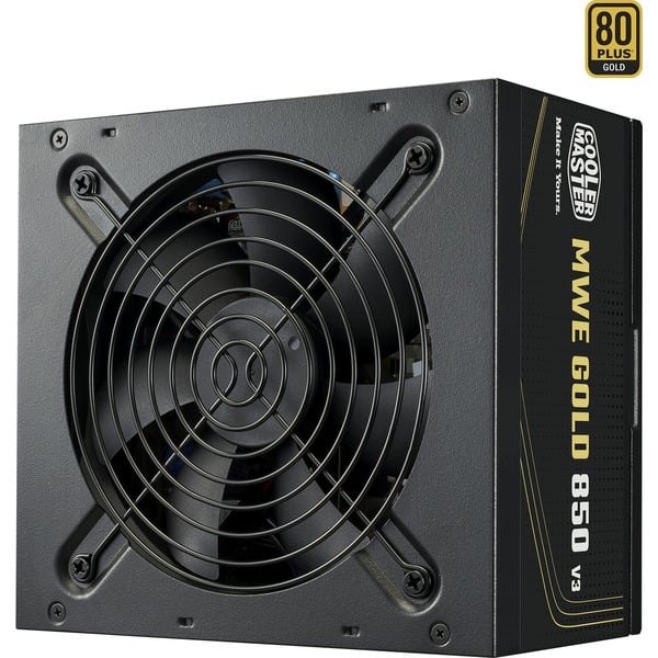 MPE8506ACAGBEU.jpg COOLER MASTER ALIMENTATORE MWE GOLD 850 V3, 850W 80+GOLD NON MODULARE ATX 3.1 VENTOLA 120MM, GAR 5 A