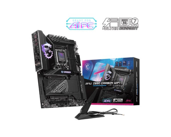 MPGZ890CWIFI.jpg MSI MB MPG Z890 CARBON WIFI GAMING, STD MPG Z890 CARBON WIFI,Z890,LGA1851,4DDR5,3PCIEX16,5M.2,2TBT4,