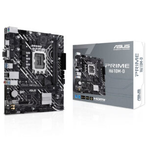 PRIMEH610MD.jpg ASUS MB H610, PRIME H610M-D, LGA 1700, 2DDR5, M.2, HDMI/VGA/COM, 4SATA, 90MB1G80-M0EAY0