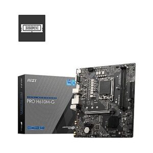MSI MB H610, PRO H610M-G DDR5, LGA 1700, 2DDR5,1PCI-Ex16,1PCI-Ex1,2M.2, 4SATA3