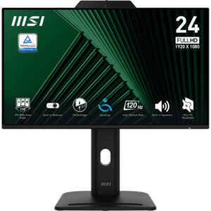 PROMP242PMGICE_.jpg MSI MONITOR 23,8 LED IPS 16:9 FHD 120Hz 300 CDM, WEBCAM, PIVOT, VGA/DP/HDMI, MULTIMEDIALE