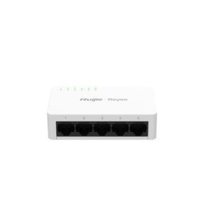 RGES05F.jpg REYEE SWITCH NON GESTITO A 5 PORTE DA 10/100 MBPS (CHASSIS PLASTICO DESKTOP) - RUIJIEE