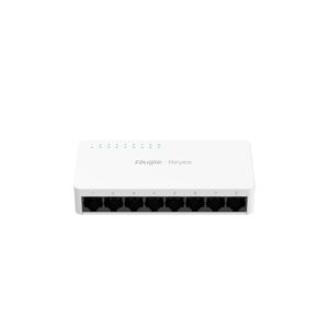 RGES08F.jpg REYEE SWITCH NON GESTITO A 8 PORTE DA 10/100 MBPS (CHASSIS PLASTICO DESKTOP) - RUIJIEE
