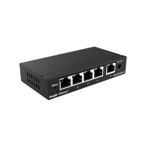 RGES205GCICE_.jpg REYEE SMART SWITCH 5 PORTE GIGABIT (CHASSIS METALLICO DESKTOP) - RUIJIEE