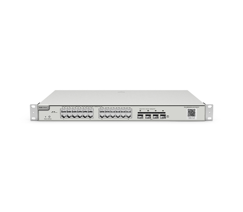 REYEE CLOUD SWITCH MANAGED GIGABIT L2, 24 PORTE GIGABIT RJ45, 4 SLOT SFP+ 10G, 19" RACK MOUNT - RUIJIEE