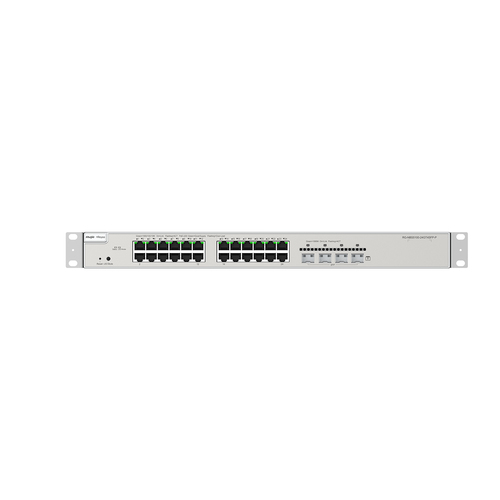 REYEE CLOUD SWITCH MANAGED GIGABIT POE L3, 24XGE POE 4XSFP+, POWER BUDGET 370W, RACK MOUNT - RUIJIEE