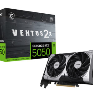 RTX50508GVE2XOCICE_.jpg MSI VGA GEFORCE RTX 5050, RTX 5050 8G VENTUS 2X OC, 8GB GDDR6, HDMI/DP*3, ATX, DUAL FAN, OC