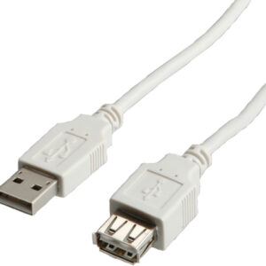 S3113ICE_.jpg STANDARD CAVO USB2.0 CABLE, A-A, M/F, BEIGE, 3M - SECOMP