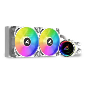 S80RGBAIOWHITEICE_.jpg SHARKOON LIQUID COOLING S80 ARGB 240 WHITE