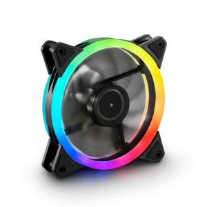 SHARKBLADESRGBFAN.png SHARKOON VENTOLA CASE SHARK BLADES RGB, 1200 RPM, CONNETTORE A 3 PIN, 12V, LUNGHEZZA CAVO 45CM