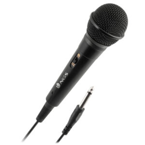SINGERFIREICE_.jpg NGS SINGER FIRE: Microfono Dinamico, Microfono con Cavo da 3 Metri, Connessione Jack 6,3mm e Pulsant