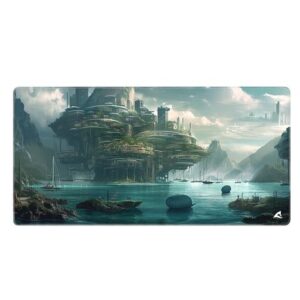 SKILLERSGP40D6.jpg SHARKOON SKILLER SGP40 D6 MOUSEPAD TAPPETINO GAMING 1000 x 500 x 3 MM LAGUNA VERDE
