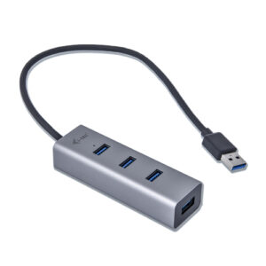 U3HUBMETAL403ICE_.jpg I-TEC CAVO USB 3.0 METAL PASS HUB 4 PORT WITHOUT POWER ADAPTER FOR NOTEBOOK ULTRABOOK TABLET PC WINDOWS AND MAC OS