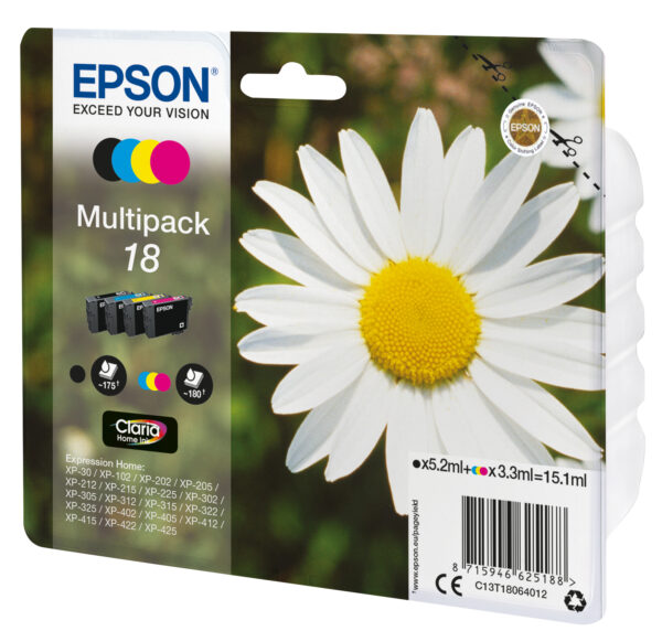 e01dbc48e6ebbe9b23b3f6f4c10cc500cf96b87b.jpg EPSON CART INK MULTIPACK PER XP-102/202/205/302/305/402 SERIE MARGHERITA